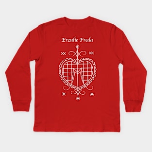 Erzulie Freda T shirt Kids Long Sleeve T-Shirt